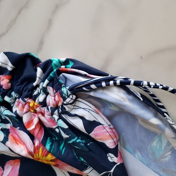 Fantasie Port Maria Underwire Twist Front Tankini Swim Top FS6894 in Ink SZ 32D - Picture 4 of 9